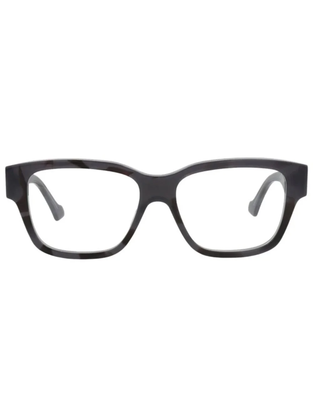New Gucci Women's Eyeglasses Square Rectangle Recycled Acetate Frame Mens Grey